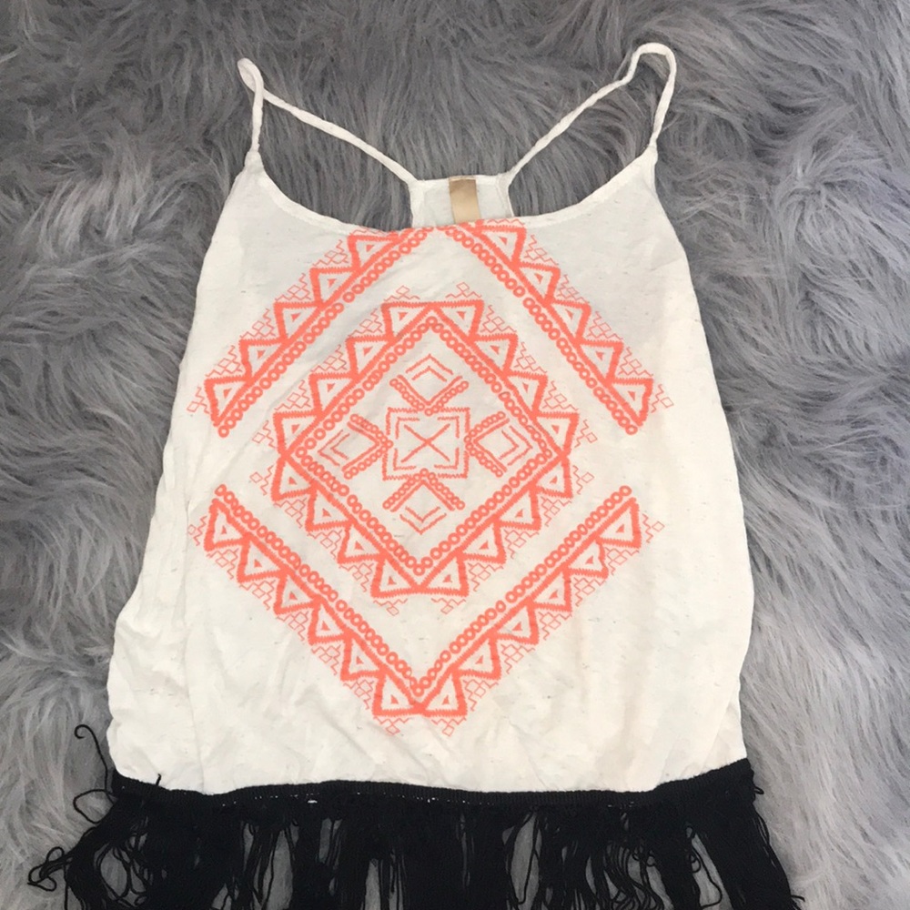 Fringe tank top